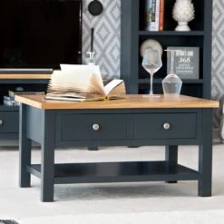 Salisbury Blue Painted Oak Coffee Table