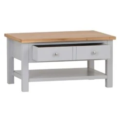 Salisbury Grey Painted Oak Coffee Table -Furniture Sale Shop lp ct g 2