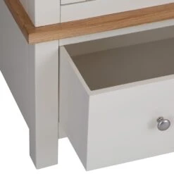 Salisbury Ivory Painted Oak 2 Door Wardrobe With Drawer -Furniture Sale Shop lp gwr c 13