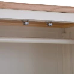 Salisbury Ivory Painted Oak 2 Door Wardrobe With Drawer -Furniture Sale Shop lp gwr c 5