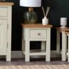 Salisbury Ivory Painted Oak Slim Lamp Table 1 Salisbury Ivory Painted Oak Slim Lamp Table -Furniture Sale Shop lp lt c