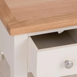 Salisbury Ivory Painted Oak Slim Lamp Table -Furniture Sale Shop lp lt c 3