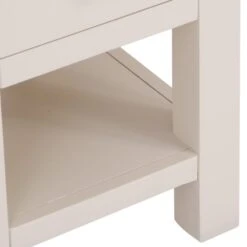 Salisbury Ivory Painted Oak Slim Lamp Table -Furniture Sale Shop lp lt c 7