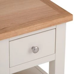 Salisbury Ivory Painted Oak Slim Lamp Table -Furniture Sale Shop lp lt c 8