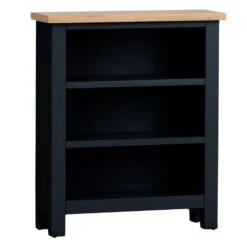 Salisbury Blue Painted Oak Small Bookcase 12 Salisbury Blue Painted Oak Small Bookcase -Furniture Sale Shop lp sbc b 1