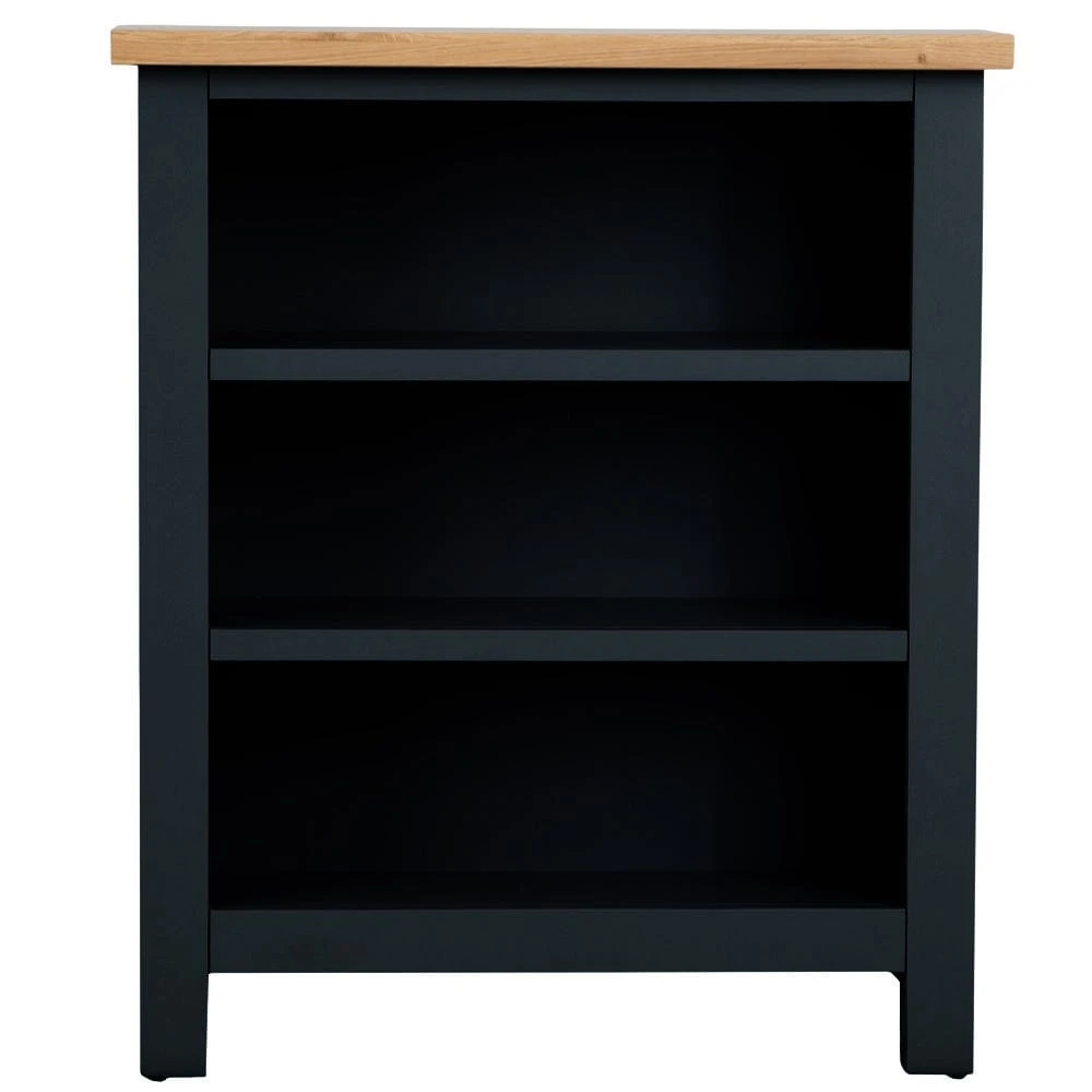 Salisbury Blue Painted Oak Small Bookcase 10 Salisbury Blue Painted Oak Small Bookcase - Image 8
