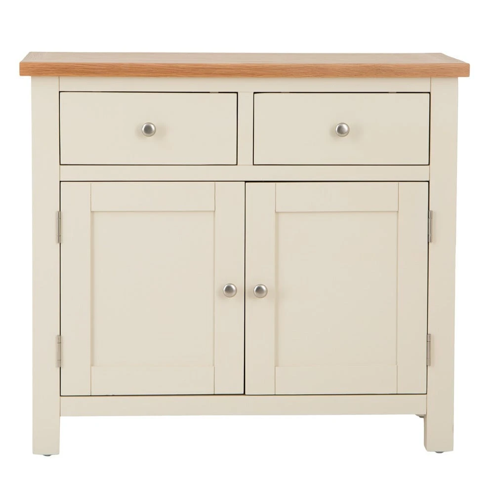 Salisbury Ivory Painted Oak Small 2 Door Sideboard 14 Salisbury Ivory Painted Oak Small 2 Door Sideboard - Image 12