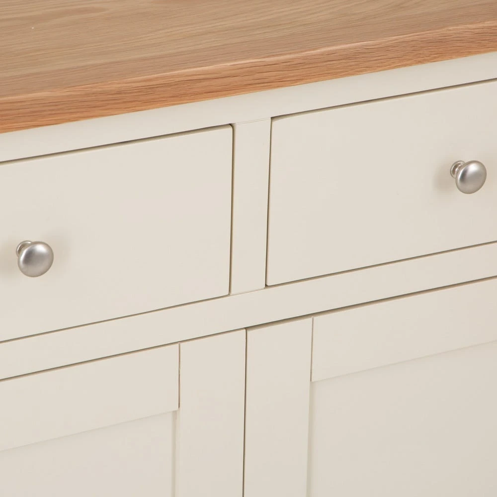 Salisbury Ivory Painted Oak Small 2 Door Sideboard 11 Salisbury Ivory Painted Oak Small 2 Door Sideboard - Image 9