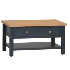Salisbury Blue Painted Oak Coffee Table 16 Salisbury Blue Painted Oak Coffee Table -Furniture Sale Shop lp ct b 1