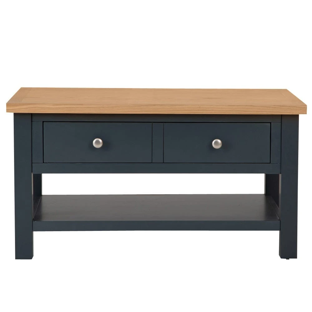 Salisbury Blue Painted Oak Coffee Table 14 Salisbury Blue Painted Oak Coffee Table - Image 12