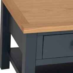 Salisbury Blue Painted Oak Coffee Table 25 Salisbury Blue Painted Oak Coffee Table -Furniture Sale Shop lp ct b 4