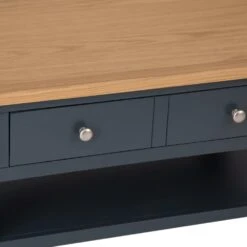 Salisbury Blue Painted Oak Coffee Table 21 Salisbury Blue Painted Oak Coffee Table -Furniture Sale Shop lp ct b 5