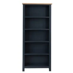 Salisbury Blue Painted Oak Large Bookcase -Furniture Sale Shop lp lbc b 7