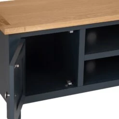 Salisbury Blue Painted Oak Large TV Unit -Furniture Sale Shop lp ltv b 3