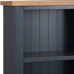 Salisbury Blue Painted Oak Small Narrow Bookcase 14 Salisbury Blue Painted Oak Small Narrow Bookcase -Furniture Sale Shop lp snb b 2