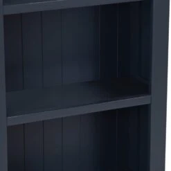 Salisbury Blue Painted Oak Small Narrow Bookcase 16 Salisbury Blue Painted Oak Small Narrow Bookcase -Furniture Sale Shop lp snb b 5