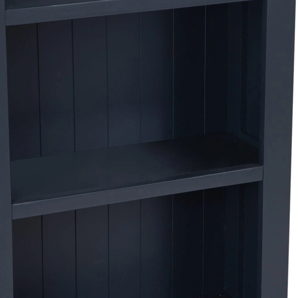 Salisbury Blue Painted Oak Small Narrow Bookcase 7 Salisbury Blue Painted Oak Small Narrow Bookcase - Image 5