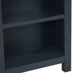Salisbury Blue Painted Oak Small Narrow Bookcase 19 Salisbury Blue Painted Oak Small Narrow Bookcase -Furniture Sale Shop lp snb b 6