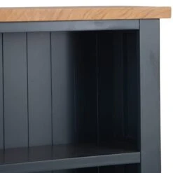 Salisbury Blue Painted Oak Small Narrow Bookcase 18 Salisbury Blue Painted Oak Small Narrow Bookcase -Furniture Sale Shop lp snb b 7