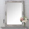 Vienna Silver Frame Rectangular Wall Mirror 75 X 105cm -Furniture Sale Shop mir02 rec s