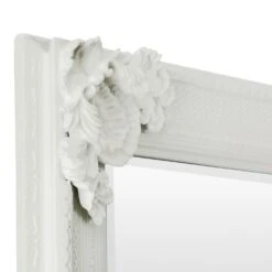 Valencia White Frame Leaner Mirror 80 X 175cm -Furniture Sale Shop mir05 lnr w 4