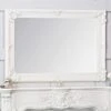 Valencia White Frame Rectangular Wall Mirror 80 X 115cm -Furniture Sale Shop mir05 rec w
