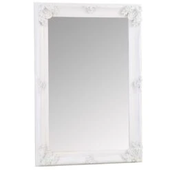 Valencia White Frame Rectangular Wall Mirror 80 X 115cm 14 Valencia White Frame Rectangular Wall Mirror 80 X 115cm -Furniture Sale Shop mir05 rec w 1