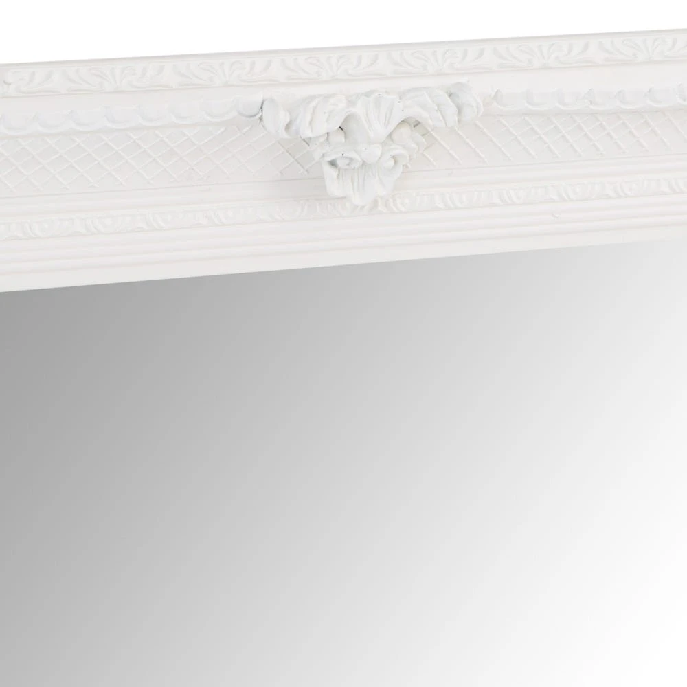 Valencia White Frame Rectangular Wall Mirror 80 X 115cm 6 Valencia White Frame Rectangular Wall Mirror 80 X 115cm - Image 4