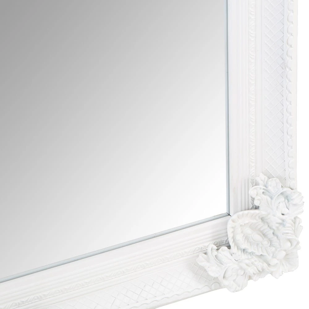 Valencia White Frame Rectangular Wall Mirror 80 X 115cm 7 Valencia White Frame Rectangular Wall Mirror 80 X 115cm - Image 5