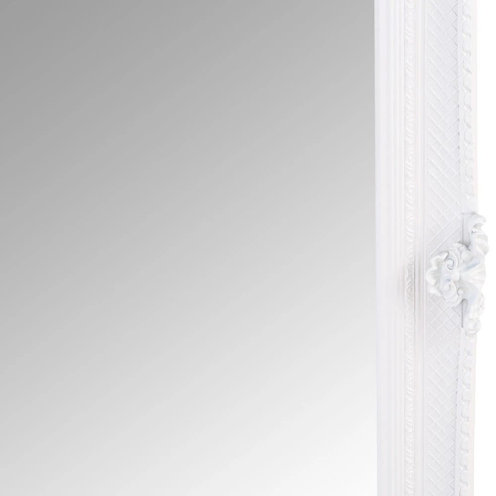 Valencia White Frame Rectangular Wall Mirror 80 X 115cm 13 Valencia White Frame Rectangular Wall Mirror 80 X 115cm - Image 11