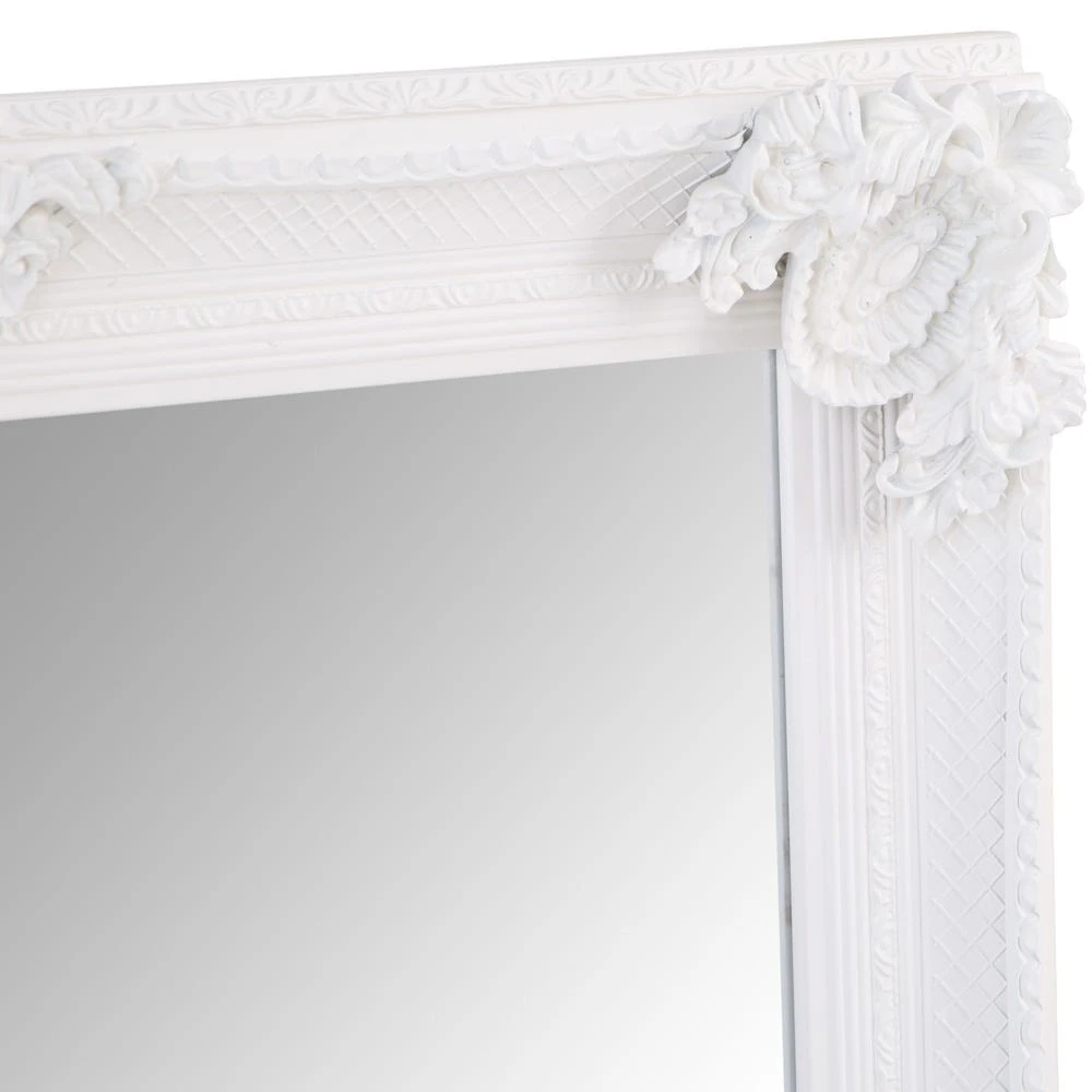 Valencia White Frame Rectangular Wall Mirror 80 X 115cm 8 Valencia White Frame Rectangular Wall Mirror 80 X 115cm - Image 6