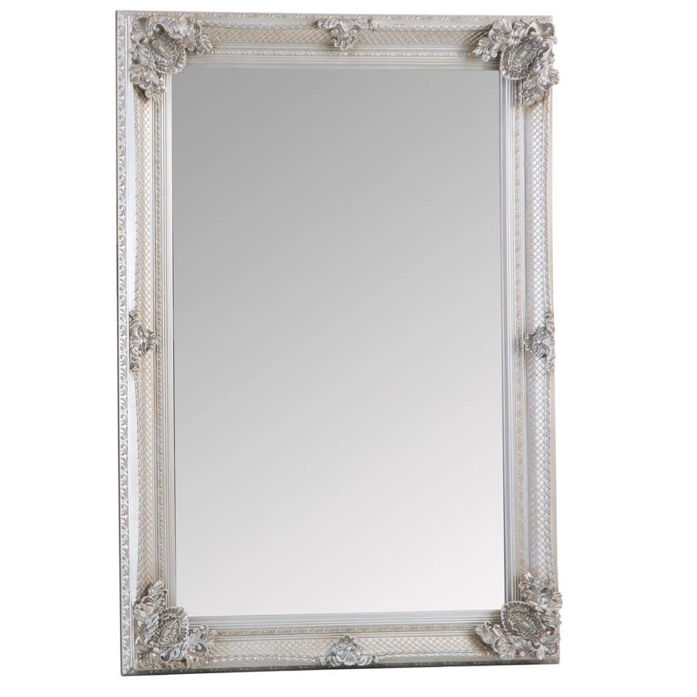 Valencia Silver Frame Rectangular Wall Mirror 80 X 115cm 9 Valencia Silver Frame Rectangular Wall Mirror 80 X 115cm - Image 7