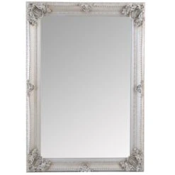 Valencia Silver Frame Rectangular Wall Mirror 80 X 115cm 18 Valencia Silver Frame Rectangular Wall Mirror 80 X 115cm -Furniture Sale Shop mir05 rec s 10