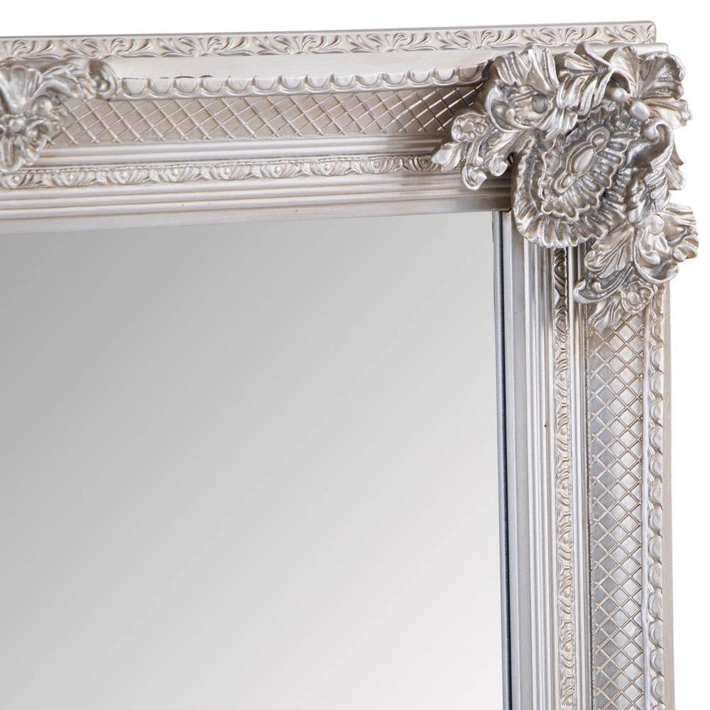 Valencia Silver Frame Rectangular Wall Mirror 80 X 115cm 7 Valencia Silver Frame Rectangular Wall Mirror 80 X 115cm - Image 5