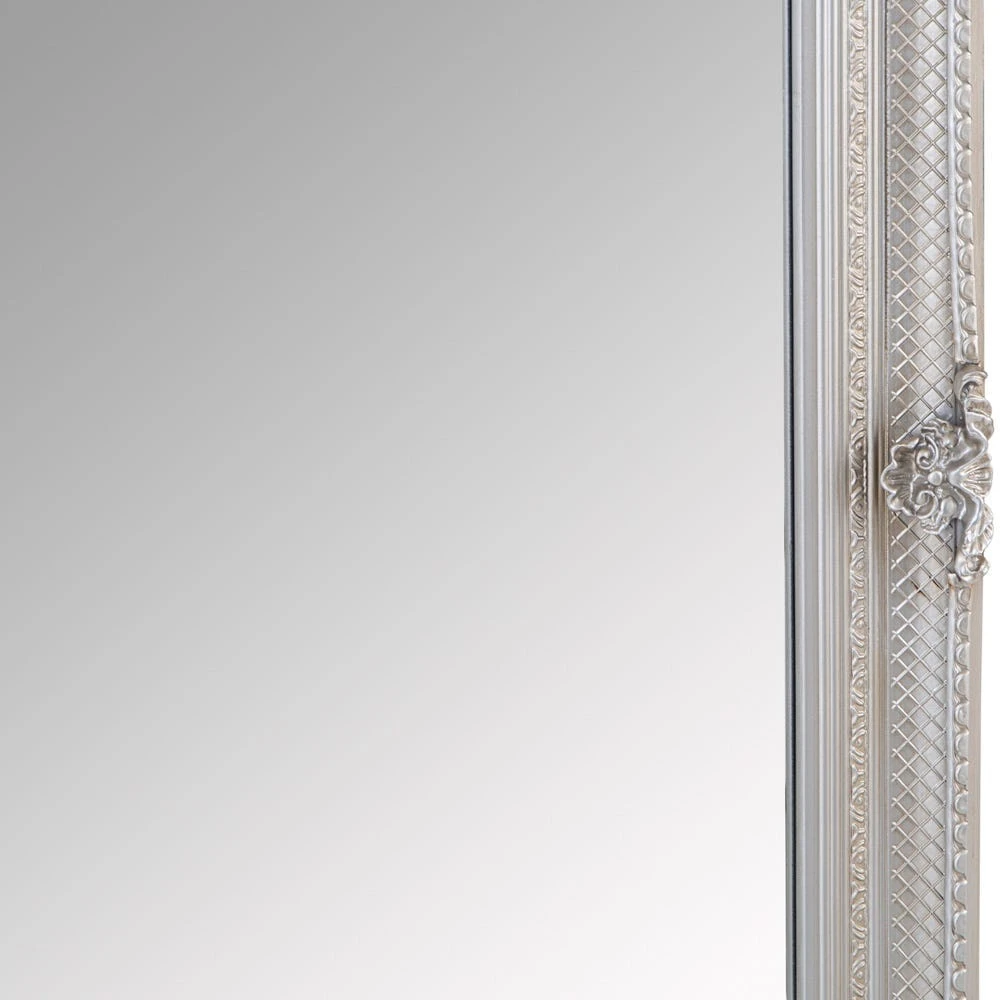 Valencia Silver Frame Rectangular Wall Mirror 80 X 115cm 6 Valencia Silver Frame Rectangular Wall Mirror 80 X 115cm - Image 4
