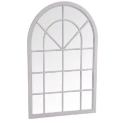 Toulouse Small Grey Arched Window Mirror 90 X 135cm -Furniture Sale Shop mir08 g 1