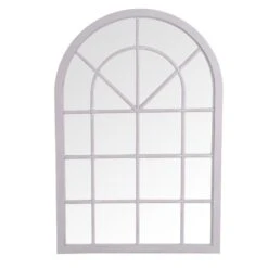 Toulouse Small Grey Arched Window Mirror 90 X 135cm -Furniture Sale Shop mir08 g 2
