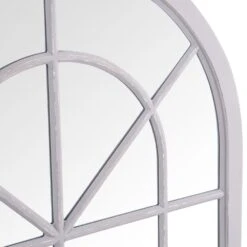 Toulouse Small Grey Arched Window Mirror 90 X 135cm -Furniture Sale Shop mir08 g 5