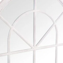 Toulouse Small White Arched Window Mirror 90 X 135cm -Furniture Sale Shop mir08 w 3