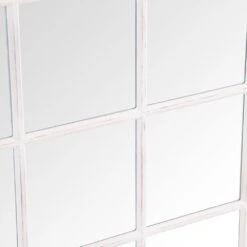 Toulouse Small White Arched Window Mirror 90 X 135cm -Furniture Sale Shop mir08 w 4