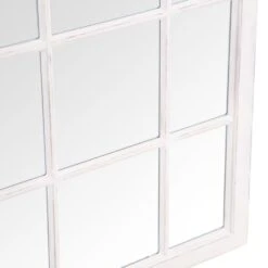 Toulouse Small White Arched Window Mirror 90 X 135cm -Furniture Sale Shop mir08 w 6