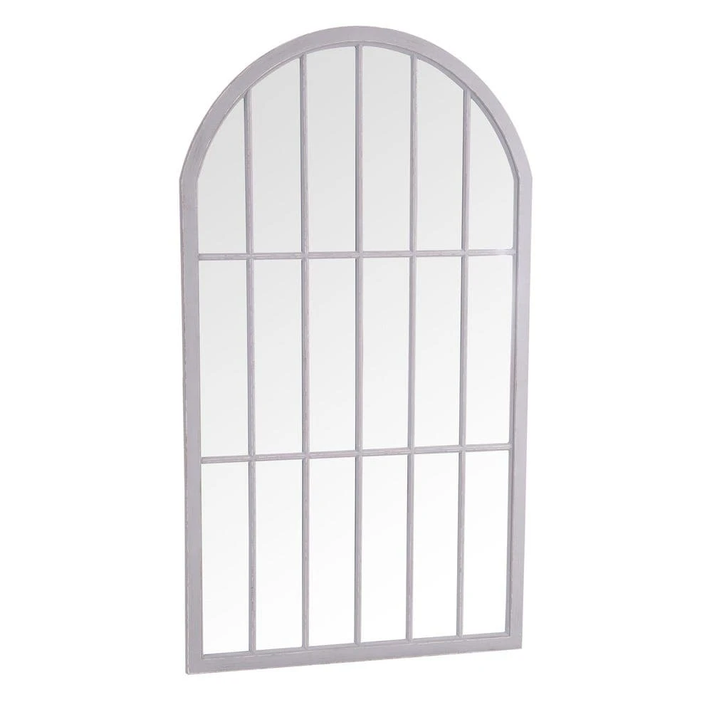 Geneva Large Grey Arched Window Mirror 105 X 177cm 4 Geneva Large Grey Arched Window Mirror 105 X 177cm - Image 2