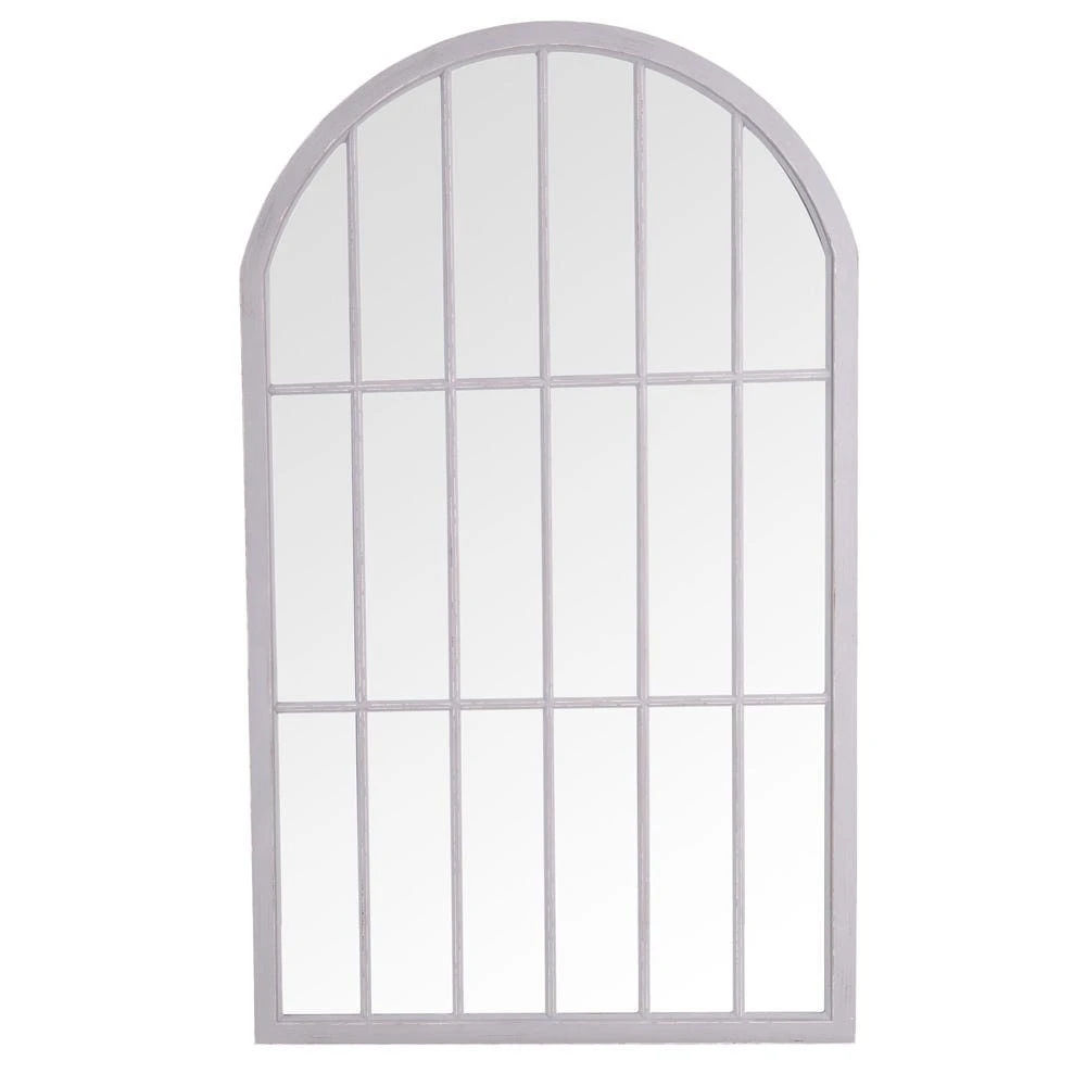 Geneva Large Grey Arched Window Mirror 105 X 177cm 5 Geneva Large Grey Arched Window Mirror 105 X 177cm - Image 3