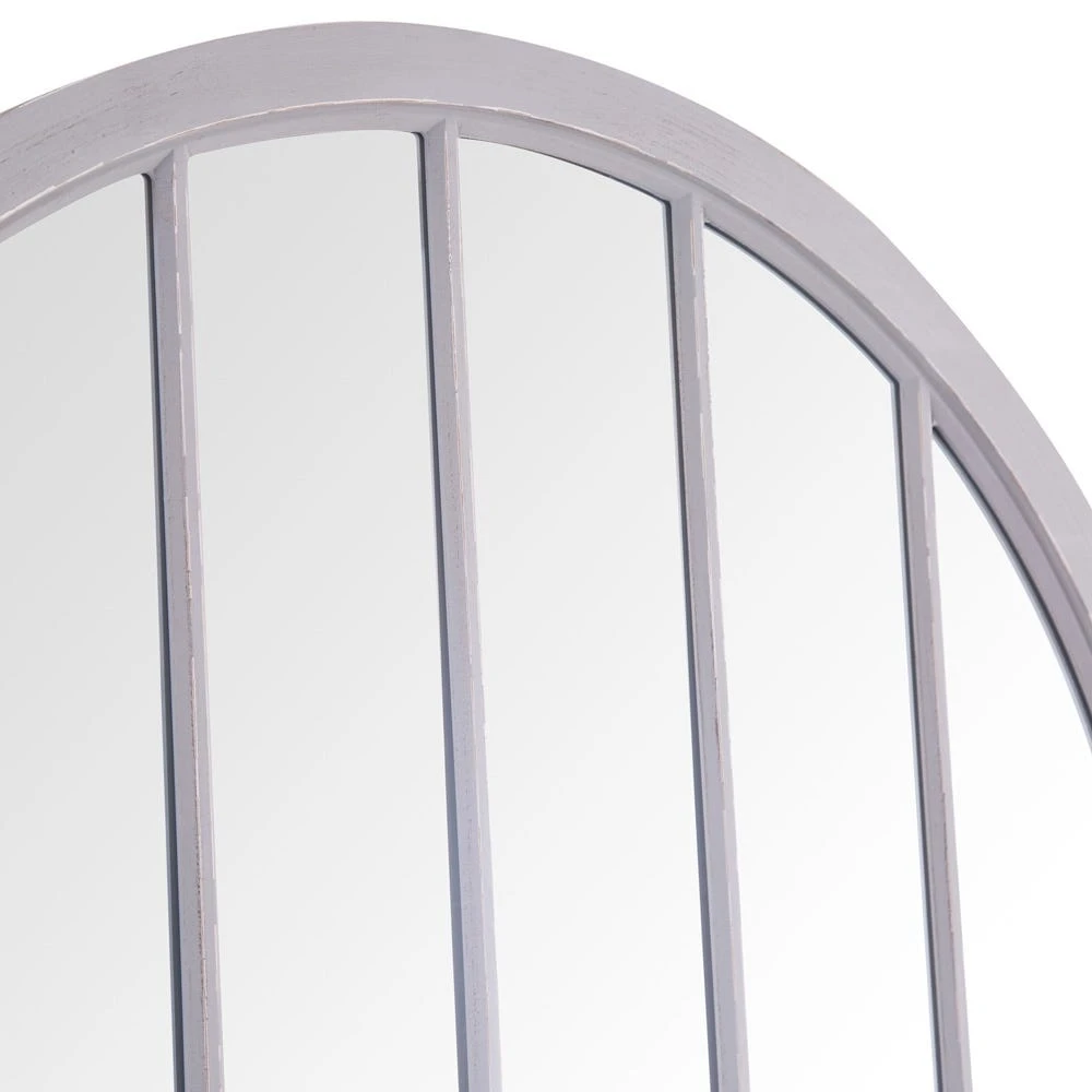 Geneva Large Grey Arched Window Mirror 105 X 177cm 9 Geneva Large Grey Arched Window Mirror 105 X 177cm - Image 7