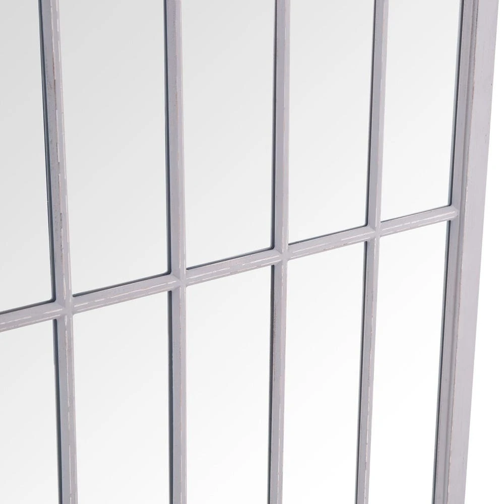 Geneva Large Grey Arched Window Mirror 105 X 177cm 8 Geneva Large Grey Arched Window Mirror 105 X 177cm - Image 6