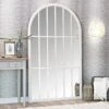 Geneva Large White Arched Window Mirror 105 X 177cm -Furniture Sale Shop mir09 w
