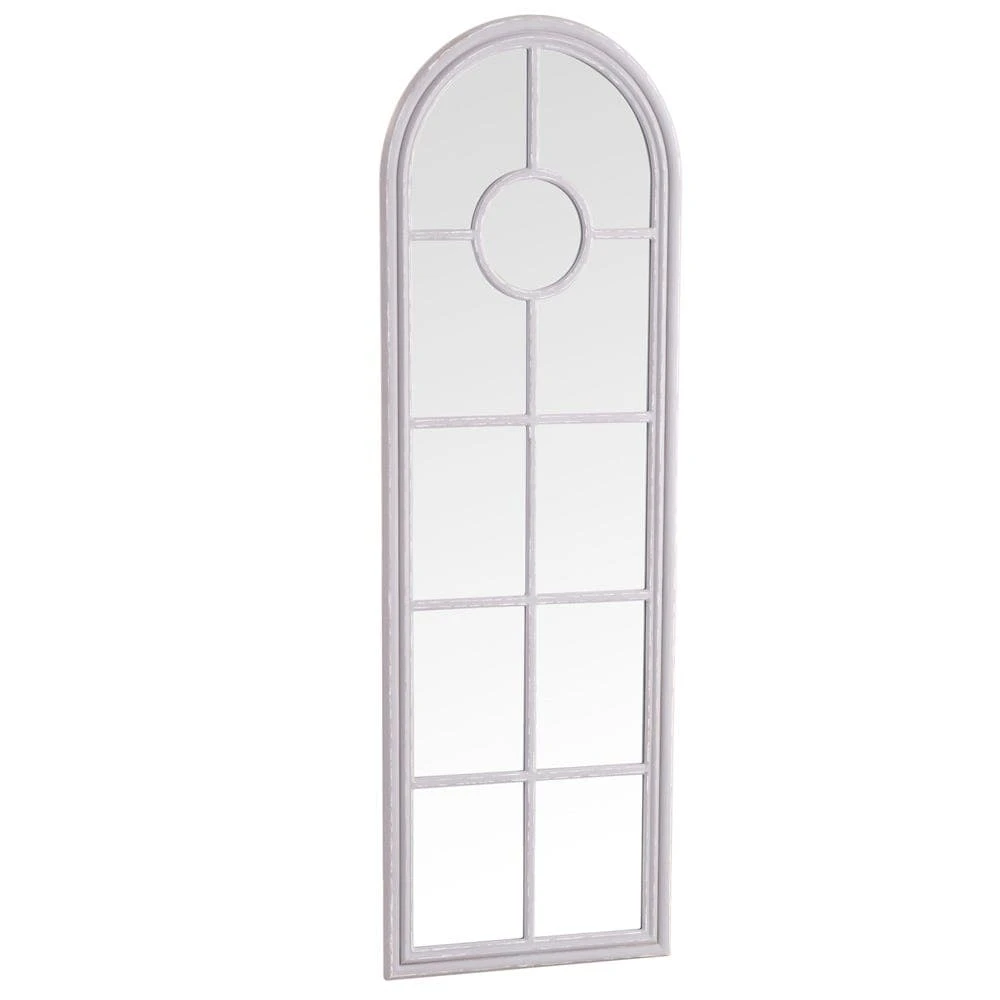 Rouen Narrow Grey Arched Window Hallway Mirror 60 X 180cm 4 Rouen Narrow Grey Arched Window Hallway Mirror 60 X 180cm - Image 2