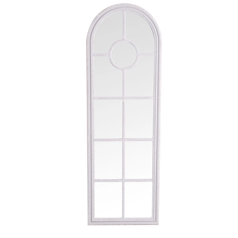 Rouen Narrow Grey Arched Window Hallway Mirror 60 X 180cm 8 Rouen Narrow Grey Arched Window Hallway Mirror 60 X 180cm - Image 6