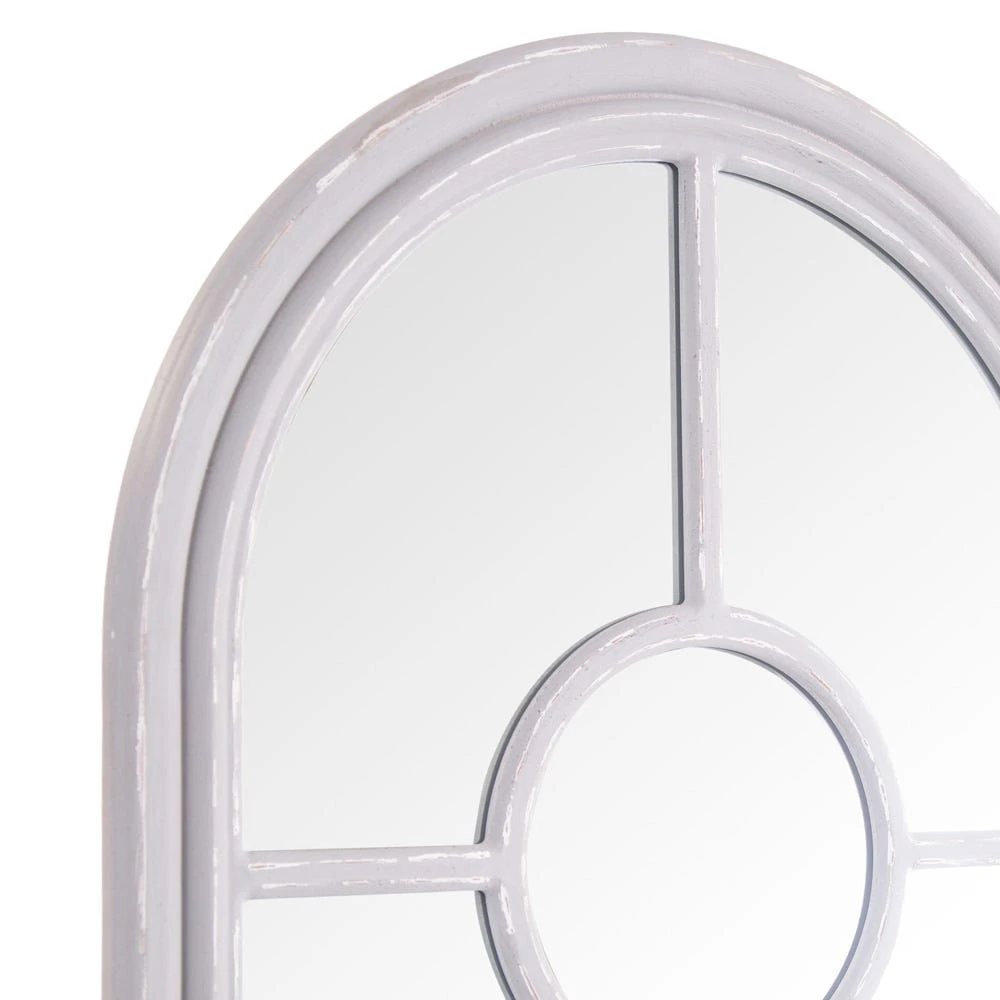 Rouen Narrow Grey Arched Window Hallway Mirror 60 X 180cm 5 Rouen Narrow Grey Arched Window Hallway Mirror 60 X 180cm - Image 3