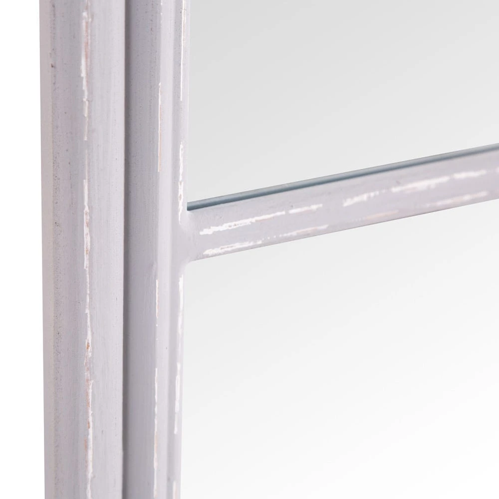 Rouen Narrow Grey Arched Window Hallway Mirror 60 X 180cm 6 Rouen Narrow Grey Arched Window Hallway Mirror 60 X 180cm - Image 4